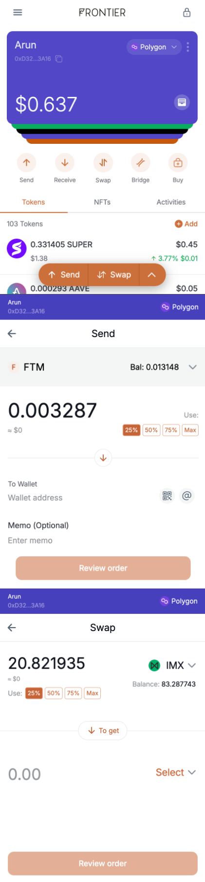 Frontier Wallet